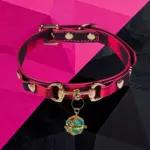 SexLure Temperature Sensitive PU Bell Collar for Playful Interactive Wear