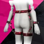 SexLure Adjustable Waist Leg Hand Restraint Set Soft Thermal Leather