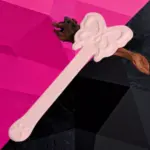 SexLure Pink Butterfly Paddle PU Short Handle