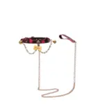 SexLure Flame Color Changing Choker Adjustable PU Neck Accessory with Metal Chain - Image 4