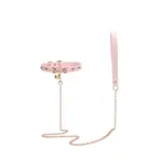 SexLure Pink Heart Collar Adjustable Gold Bell Charming Pet Accessory - Image 2