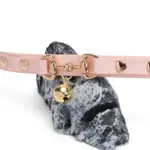 SexLure Pink Heart Collar Adjustable Gold Bell Charming Pet Accessory - Image 5