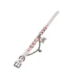 SexLure Snake Pattern White Collar, Adjustable 36-48cm, 2cm Width, Includes Leash, Stylish Play Accessory - Image 7