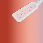 SexLure White PU Mini Paddle Playful Accessory 33cm - Image 4