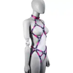 SexLure Temperature Sensitive PU Restraint Vest Black to Red or Purple to Red - Image 4