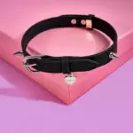 SexLure Studded PU Choker Adjustable Black Neck Accessory - Image 4