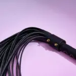 SexLure Obsidian Black Leather Whip 60cm PU Material - Image 5