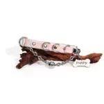 SexLure Snake Pattern White Collar, Adjustable 36-48cm, 2cm Width, Includes Leash, Stylish Play Accessory - Image 8