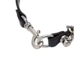 SexLure Snake Pattern Hook Buckle Collar PU Neck Accessory with Metal Ring Design - Image 5