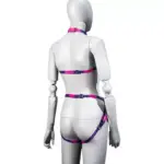 SexLure Temperature Sensitive PU Restraint Vest Black to Red or Purple to Red - Image 5
