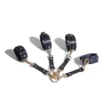 SexLure Adjustable Wrist and Ankle Restraint Set PU Material - Image 4