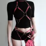 SexLure Temperature Sensitive PU Restraint Vest Black to Red or Purple to Red - Image 6