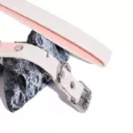 SexLure Snake Pattern White Collar, Adjustable 36-48cm, 2cm Width, Includes Leash, Stylish Play Accessory - Image 3