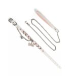 SexLure White Snakeskin PU Collar with Leash Puppy Style - Image 4