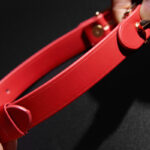 SexLure Genuine Leather Punk Collar Adjustable With Metal Ring - Image 2