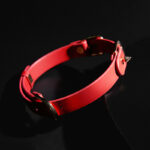 SexLure Genuine Leather Punk Collar Adjustable With Metal Ring - Image 3