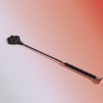 SexLure Genuine Leather Cat Paw Paddle Obsidian and Ruby Colors - Image 6