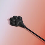 SexLure Genuine Leather Cat Paw Paddle Obsidian and Ruby Colors - Image 7