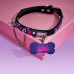 SexLure Purple Color-Changing Leather Collar - Image 5