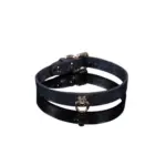 SexLure Snake Pattern PU Collar with Adjustable Strap and Leash for Private Styling - Image 3