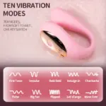 SexLure Dual Motor Smart Vibrator with 10 Modes Quiet Magnetic Charging Waterproof Design - Image 8
