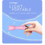 SexLure Portable Waterproof Silicone Wand Massager with 10 Vibration Modes - Image 3