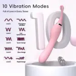 SexLure Dual-Ended Vibrator with 10 Modes Seamless Silicone Waterproof - Image 10
