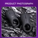SexLure Demon Vibrating Cock Ring Liquid Silicone 10 Modes Magnetic Charging Waterproof - Image 12