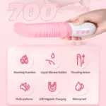 SexLure Heatable Thrusting Massager with Multi-Pattern Vibration 42°C Waterproof - Image 16