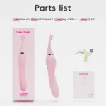 SexLure Dual-Ended Vibrator with 10 Modes Seamless Silicone Waterproof - Image 14