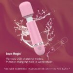 SexLure Mini Wand Massager USB Rechargeable Flexible Neck Silicone - Image 8