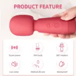 SexLure Mini Vibrator with 5 Speeds 360° Flexible Rotation Waterproof Silicone - Image 15