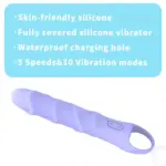 SexLure Silicone Massager Waterproof Multi-Speed USB Rechargeable - Image 7