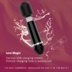 SexLure Mini Wand Massager USB Rechargeable Flexible Neck Silicone - Image 2