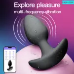 SexLure New Look Vibrating Anal Plug Silicone App Control 9 Modes Waterproof - Image 7