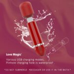 SexLure Mini Wand Massager USB Rechargeable Flexible Neck Silicone - Image 3