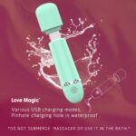 SexLure Mini Wand Massager USB Rechargeable Flexible Neck Silicone - Image 4