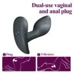 SexLure App Controlled Vibrating Anal Plug Dual Use Silicone 9 Modes Waterproof - Image 5