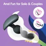 SexLure Wearable Vibrating Anal Beads App Control 9 Modes Silicone Waterproof - Image 4