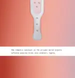 SexLure White PU Mini Paddle Playful Accessory 33cm - Image 7